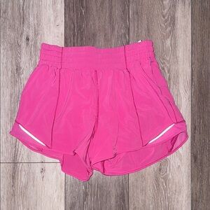 Lululemon Athletica Pink Athletic Shorts with Reflective Accents